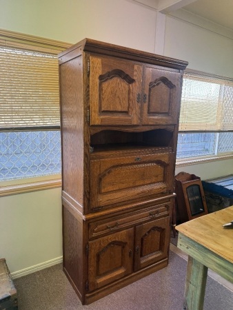 Two Solid wooden Cupboard Units