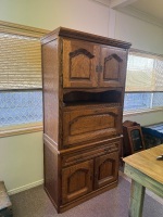 Two Solid wooden Cupboard Units