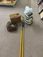 Two Large Beach Fishing Rods with Casting Net, Kreel Basket & Crab Nets - 5