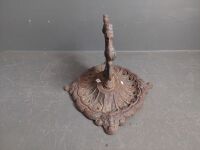 Ornate cast iron boot scraper - 2