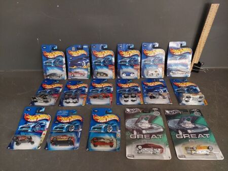 Selection of Packaged Hot Wheels Cars