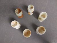 6 x Alabaster Goblets - 4