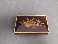 REUGE Authentic Swiss Musical box with Floral Inlay Plays Edelweiss in working Order - 2