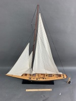 Sailboat Clipper Model on Stand - 3