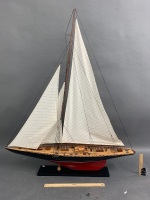 Sailboat Clipper Model on Stand - 5