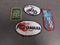 7 Collectable Fabric Patches inc. Golden Fleece, Yamaha, Honda, Top Gun - 3