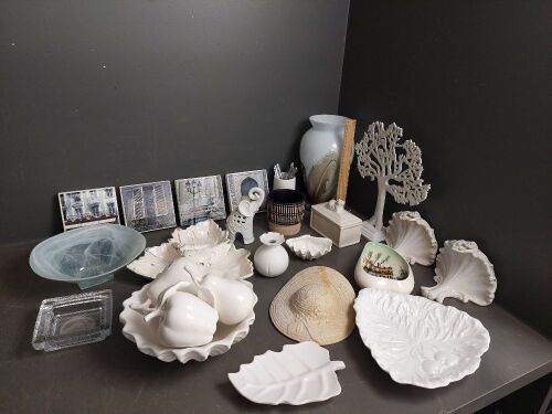 Large White Ceramics Decorator Lot