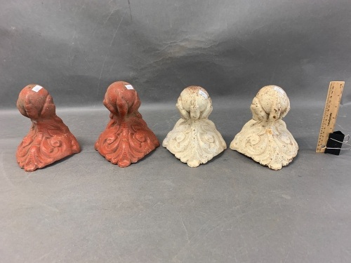 Set of 4 Cast Iron Ball & Claw Bath Feet