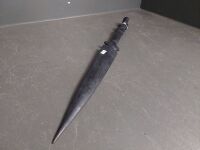 African carved wooden figural spear - 7