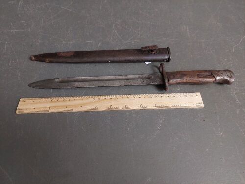 Turkish bayonet/dagger with Otterman script  - 9 1/2in blade - possibly early 1900s