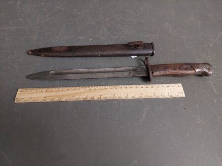 Turkish bayonet/dagger with Otterman script  - 9 1/2in blade - possibly early 1900s