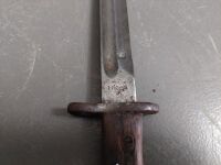 Turkish bayonet/dagger with Otterman script  - 9 1/2in blade - possibly early 1900s - 2