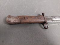 Turkish bayonet/dagger with Otterman script  - 9 1/2in blade - possibly early 1900s - 3