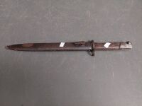 Turkish bayonet/dagger with Otterman script  - 9 1/2in blade - possibly early 1900s - 9