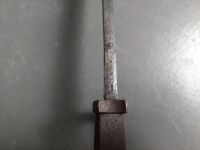 V.C Shilling (Ger) rifle bayonet and sheath - 14in blade - 3