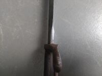 V.C Shilling (Ger) rifle bayonet and sheath - 14in blade - 4