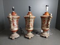 Three Greek Style Table Lamps - 2