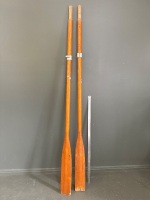 Pair of Wooden Oars - 2