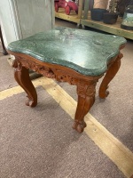 Green Marble Hand Carved  Centre / Side Table in Rococo Period  - 2