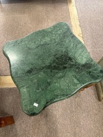 Green Marble Hand Carved  Centre / Side Table in Rococo Period  - 4