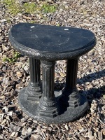 Half round 3 Pillar Concrete Plinth