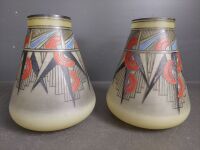 2 x Hand Painted Art Deco French Vases - 4