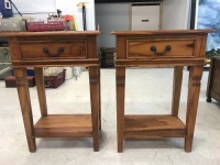 Pair of Timber Bedside Tables