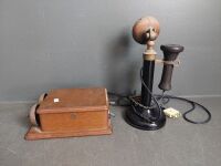 Antique Candlestick Telephone - Unsure of Working Order - 3