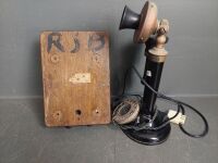 Antique Candlestick Telephone - Unsure of Working Order - 4