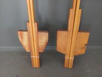 Two Sets of Wooden Walking Stilts - 2