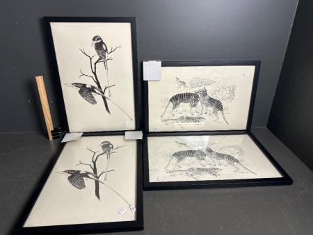 4 x Framed Prints - Signed M.Oakden