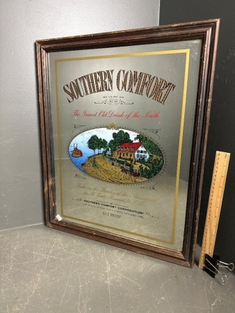 Vintage Southern Comfort Advertisng Mirror