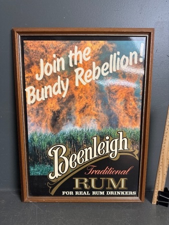 Beenleigh Traditional Rum Join the Bundy Rebellion Plywood Advertising Poster