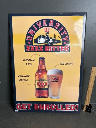 XXXX Bitter Wooden Advertising Sign