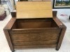 Vintage Oak Hall Seat/Storage Box - 2