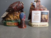 2 Collectable Wild Turkey Bottles - 2