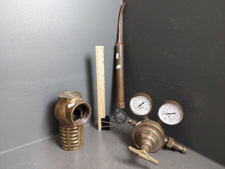 Brass Fire Hydrant Valve - Brass Pressure Gauge - Brass Grease Gun