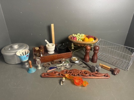 Mid Century Mixed Kitchenalia Lot