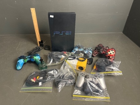 Play Station 2 with accessories