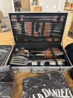 Jack Daniels Pack with Boxed BBQ Set, Caps, Apron, Stickers etc - 4