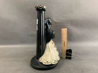 Vintage Barsony Black Lady Lamp Base FL-36 - 2