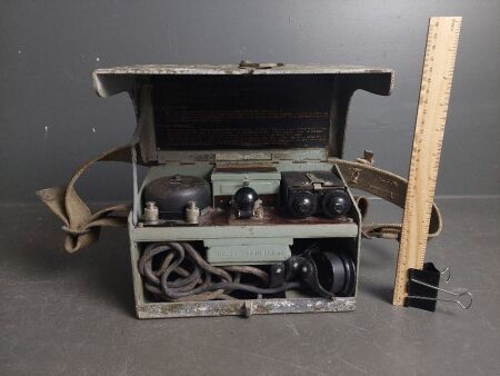 WWII Telephone Set D.MK.V - 1942 - Serial 7810