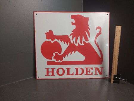 Heavy Enamel Holden Sign