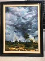 Large Framed Original Painting Signed V. Porter