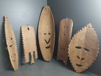 Various Wooden Tribal Masks & Hangings - 2