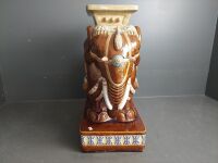 1960s Extra Large Asian Glazed Elephant - 3