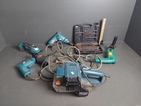 Assortment of electrical tools