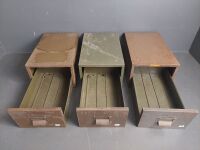 3x Criterion (Eng) tin drawer cabinets - 2