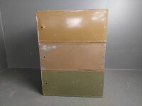 3x Criterion (Eng) tin drawer cabinets - 4