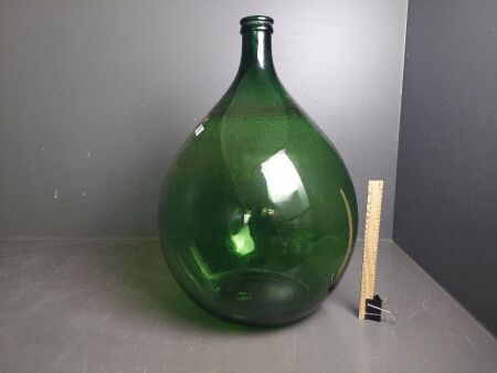 Large 54L green glass demijohn - Quantity choice